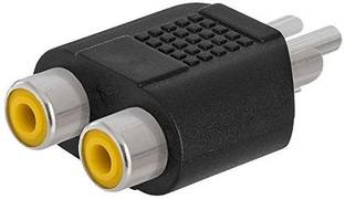 TECHON  TV-out Cable RCA 1 Male to 2 RCA Female Audio Video Splitter Adapter