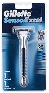Gillette Sensor Excel Razor with Handle 1 Piece, Men