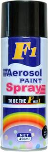 F1 F1 Aerosol Spray Paint Black Spray Paint 450 ml