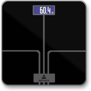 ActiveX Digital Weighing Scale Designed in Australia, with 8mm Tempered Glass, Accu Tec Weight Sensors Digital Weighing Machine 5-180Kg Range Weighing Scale