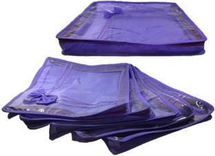Ajabh High Quality Pack of 6 Nonwoven 2inch Height Bridal Saree Cover Gift Organizer bag vanity pouch Keep saree/Suit/Travelling Pouch
