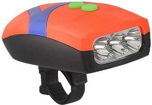 FASTPED Ultra Bright 3 LED Bike Cycling Front Head Light Lamp With Electronic Bell Horn Bicycle Flashlights Bell