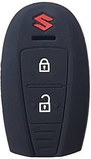 Silicone Car Key Remote Cover Maruti Suzuki Baleno (Black) Car Key Cover