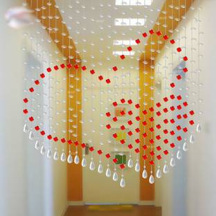 Discount4product 150 cm (5 ft) PVC (Polyvinyl Chloride) Window Curtain Single Curtain