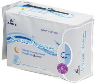 AIRIZ Night Use Sanitary Pad ( 8 Pieces ) BY SHREE EXIM Sanitary Pad