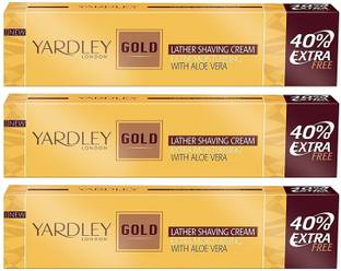 Yardley London Gold Shaving Cream - 70 g (Pack of 3)