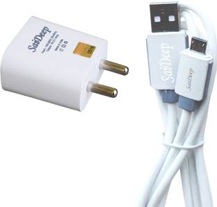 SAIDEEP 1 A Wall Charger for Mobile with Detachable Cable