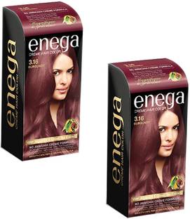 enega 3.16 Burgundy Creme Hair Color (Pack of 2) , 3.16