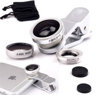 HOC JSJ_558J_Clip oppo Lens||3 in 1 Lens|| Fish Eye Lens|| Macro Lens|| Wide Angle LensMobile Lens||Universal Mobile Lens ||Telescope Lens||Zoom Lens||So Best and Quality Compatible with all your devices (samsung, Oppo, Vivo, Gionee, Xiomi, Sony, Philips, Motorola) Mobile Phone Lens