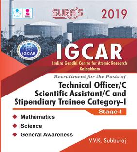 IGCAR Technical Officer , Scientific Assistant , Stipendiary Trainee Exam Books 2018