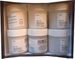 Golden 6 Acrylic Gel Mediums & Modeling Paste Acrylic Medium