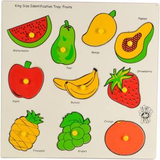 SKILLOFUN King Size Identification Tray Fruits