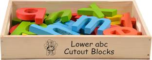 SKILLOFUN Lower Abc Cutout Blocks (A-Z) (Painted)