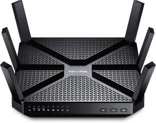 TP-Link Archer C3200 Wireless Router 5 GHz, 2.4 GHz 3200 Mbps Wifi Speed Tri Band External Antenna Ethernet (Cable Broadband)