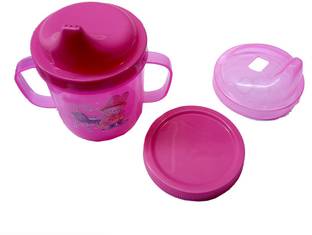 Shoppernation Fancy Kids Baby Water Liquid Sipper Cup Bottle Random Color