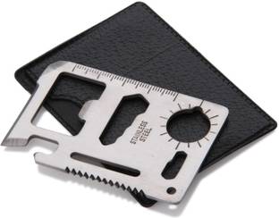 SEGGO Multifunction 11 In 1 Camping & Hiking Multi Purpose Stainless Steel Pocket Tool