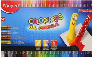 Maped Color'Peps Oil Pastels 52 Shades Cardboard Box
