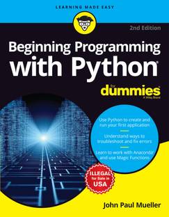 Beginning Programming with Python for Dummies