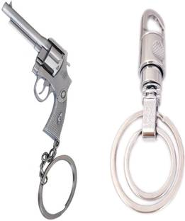 MGP FASHION silver gun Locking Key Chain