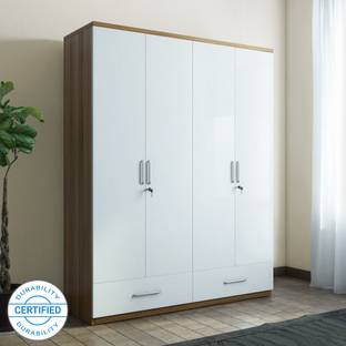 SPACEWOOD Apex Engineered Wood 4 Door Wardrobe