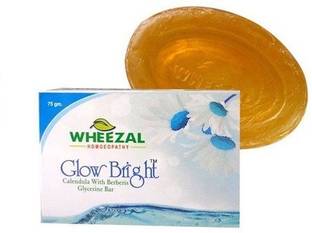 WHEEZAL Bright with Berberies Glycerine Bar 75 g each [ Pack of 4] [75gX4 , 300 gms]