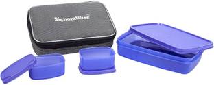 Signoraware 515purple 3 Containers Lunch Box