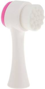 Gugzy  2 in 1 Face Brush for Cleansing and Exfoliating - Facial Cleaning Brush with Soft Bamboo Fiber Bristles - Scrubber to Massage and Scrub Your Skin - Deep Pore Exfoliation, Wash Makeup, Massaging, Acne