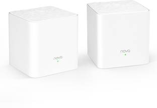 TENDA Nova MW3 (2-Pack) Whole Home Mesh Mesh Router 2.4 GHz, 5 GHz 1176 Mbps Wifi Speed Dual Band External Antenna Ethernet (Cable Broadband)