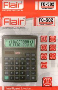 FLAIR FC-502 Desktop Series Check & Correct FC-502 Basic  Calculator
