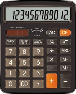 BAMBALIO bl-575 12 Digits Electronic Calculator With Diamond Cut Big Keys BL-575 Basic  Calculator