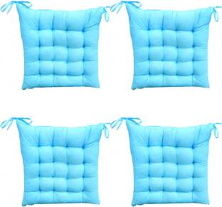 AVI Microfibre Solid Chair Cushion Pack of 4