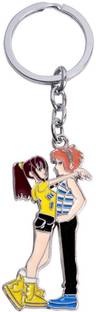 Universal Aai Meri Ashique Couple Metal Keychain - multicolor Key Chain