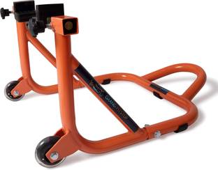 GrandPitstop Motorbike Accessories Universal Rear Paddock Stand with Swingarm Rest and Bobbin Fork Bike Storage Stand