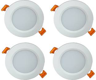 Citra led colour panel downlight round three colour in one bulb 7w (pack of 4) Recessed Ceiling Light Ceiling Lamp