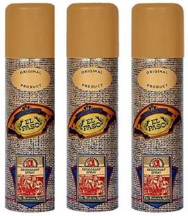 LOMANI EL PASO PACK OF 3 Deodorant Spray  -  For Men & Women
