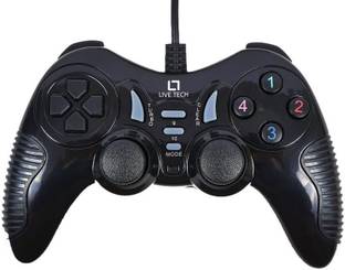 Live Tech Turbo Double Vibration Game Pad GP 01(Black)  Gamepad