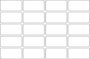 NPLABEL Blank Stickers for General Use - 50 X 25 mm, 1000 Stickers Per Packet, Self Adhesive Paper Label