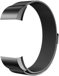 ROBUSTRION Stainless Steel Mesh Milanese Loop Strap with Adjustable Magnetic Closure Replacement Strap Band for Fitbit Charge 2 Smart Watch Strap