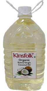 Kinsfolk Organic Extra Virgin ( Cold Pressed ) Coconut Oil Can