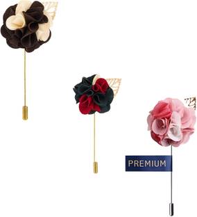 COCO CHANEL LapelPin_287 Brass Screw Back Shirt Stud