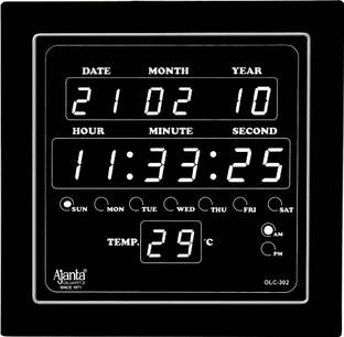 AJANTA Digital 25.4 cm X 3.5 cm Wall Clock
