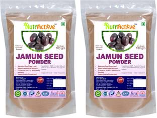 NutrActive Jamun Powder 200gm Mixed Seeds