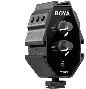BOYA By-MP4 Audio Adapter for smartphone,DSLR camera,camorder