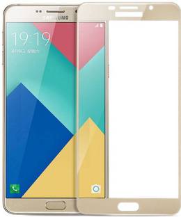 Ultra Clear Edge To Edge Tempered Glass for Samsung Galaxy A9 Pro (5D Full Glue tempered Glass) Gold