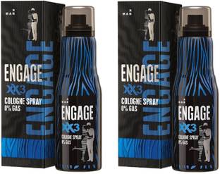 Engage XX3 Cologne Spray for Men 135ML Each (Pack of 2) Eau de Parfum  -  270 ml