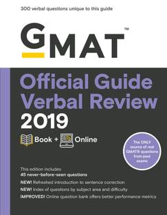 GMAT Official Guide Verbal Review 2019  - Book + Online First Edition