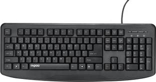 RAPOO nk2500 Wired USB Standard Desktop Keyboard Compatible with Desktop, Laptop, Mac