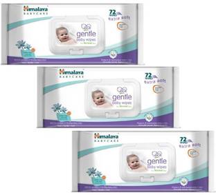 HIMALAYA Gentle Baby Wipes 72 x 3pcs