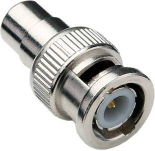 SeCro 2 Pcs BNC Male to RCA Female Coax Cable Connector Adapter CCTV Connector Camera Wire Connector