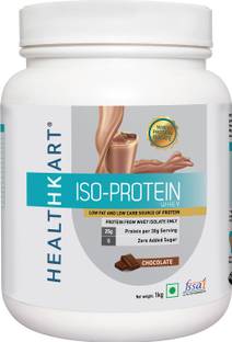 HEALTHKART Iso-Protein Whey, 100% Whey Protein, Isolate, Zero sugar, Low Carb, Low Fat-1 Kg/2.2lb Whey Protein